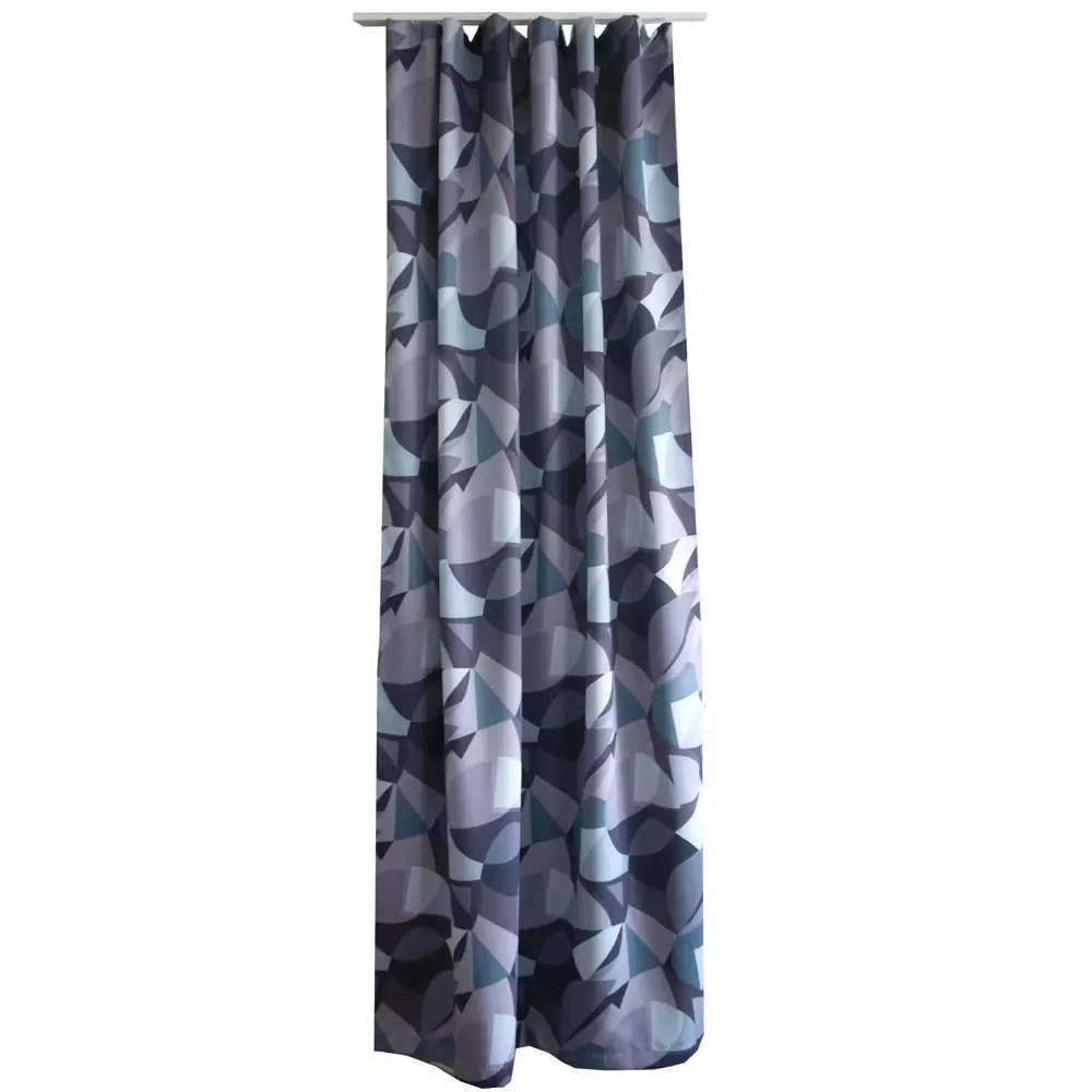 Штора на ленте Тундра 150x260 см цвет серо-зеленый SEASONS STLM-2169596 - Вид №1