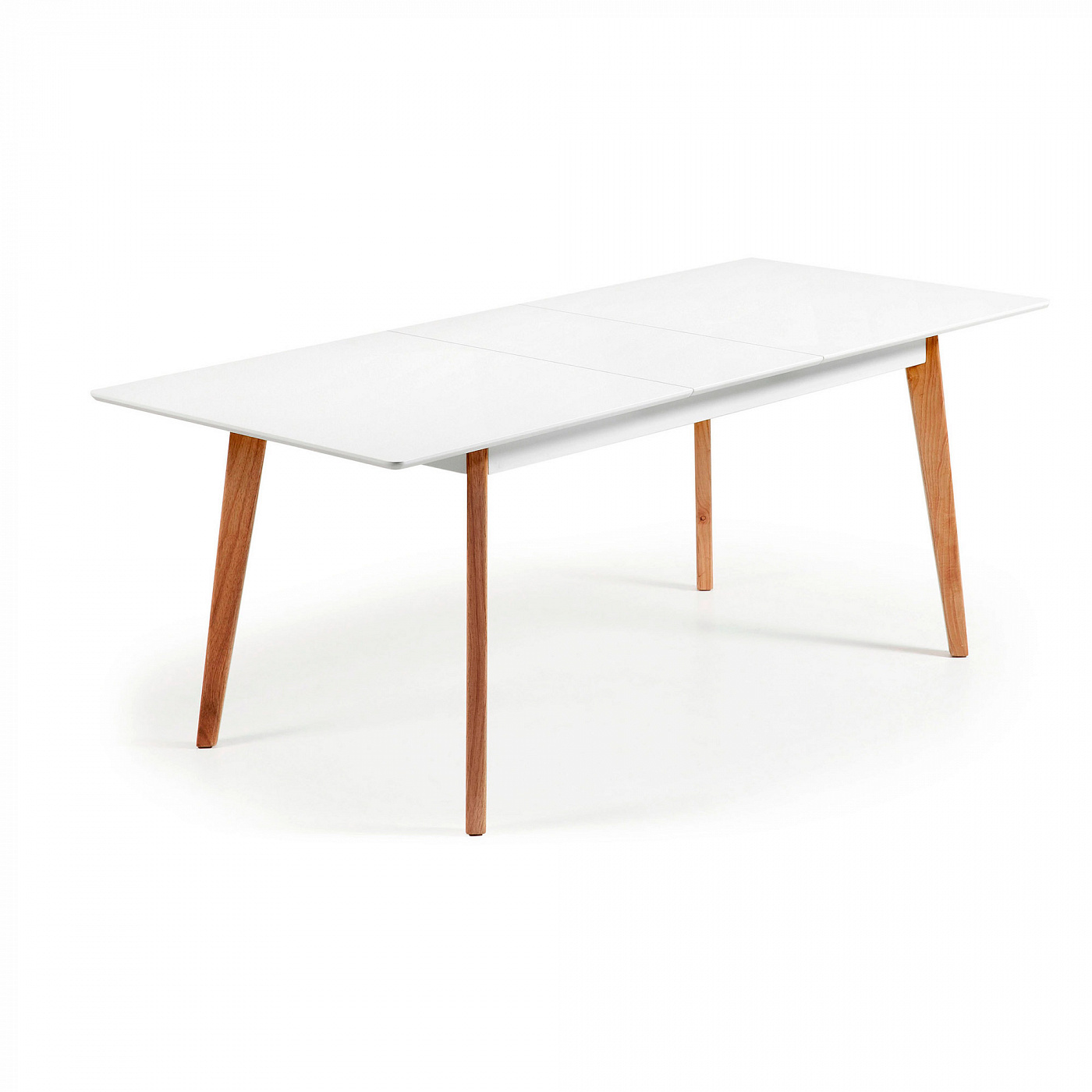 023493 Стол обеденный Meety 160(200)x90 белый La Forma Melan  - Вид №2