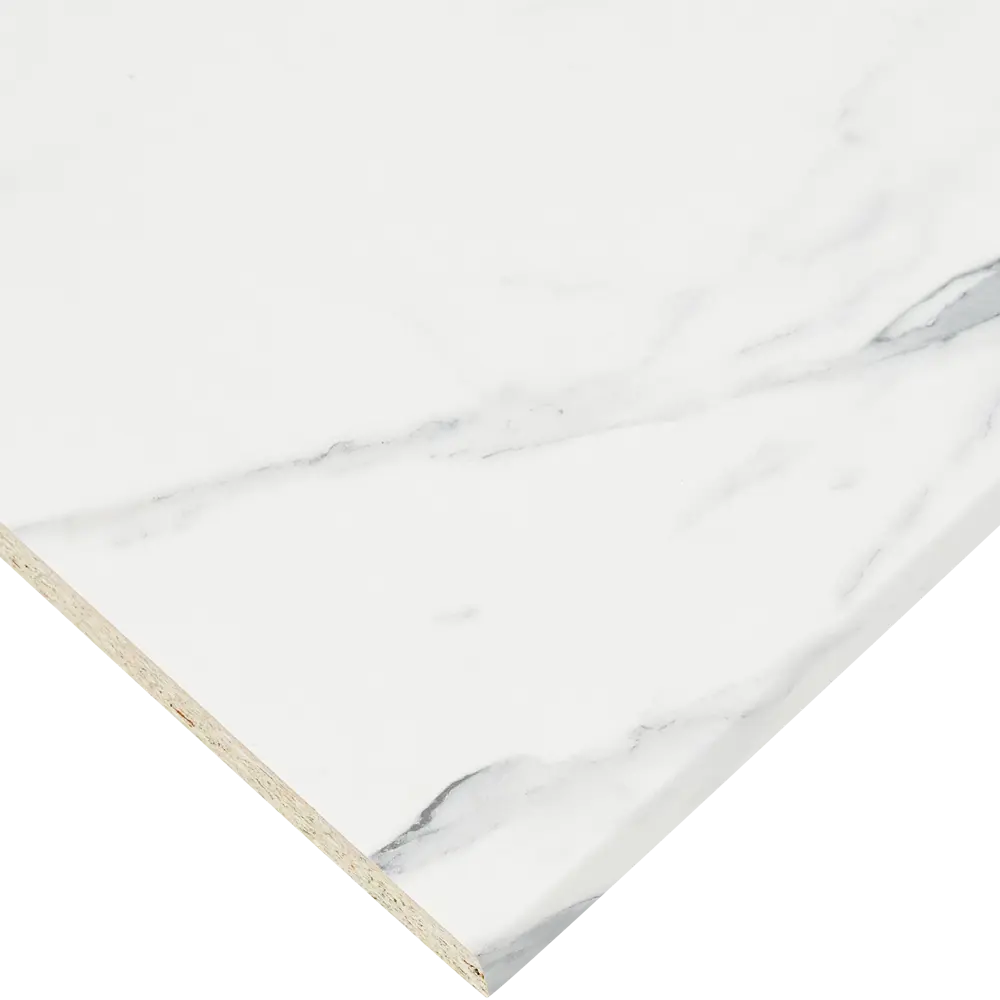 Столешница DELINIA Маренго белая мраморная 240х60 см 85342434 STLM-0061972 - Вид №1