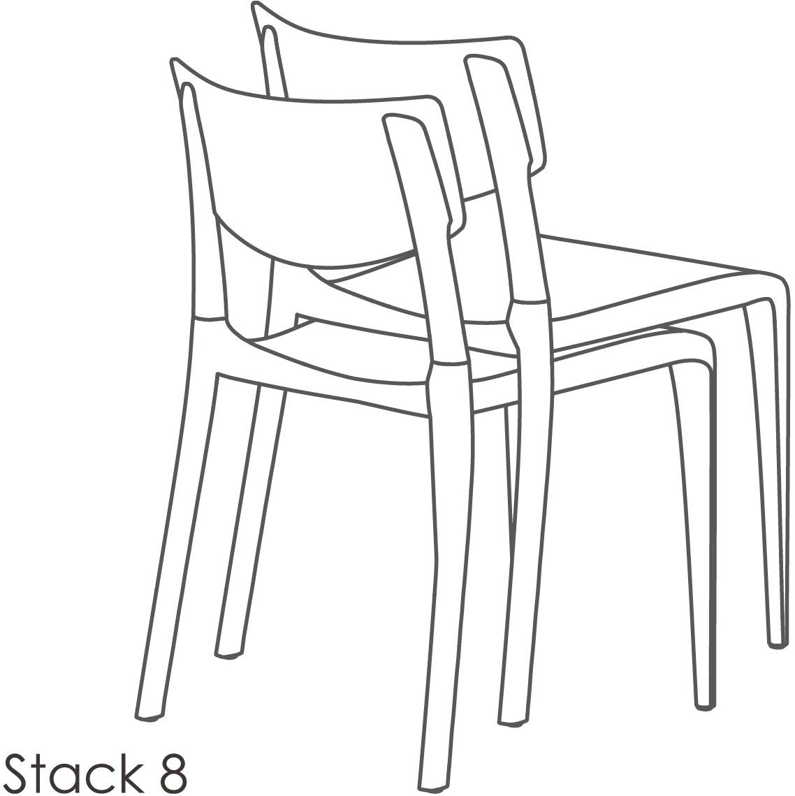 Ezpeleta Штабелируемый садовый стул из полипропилена  Ms-tow00  - Вид №4