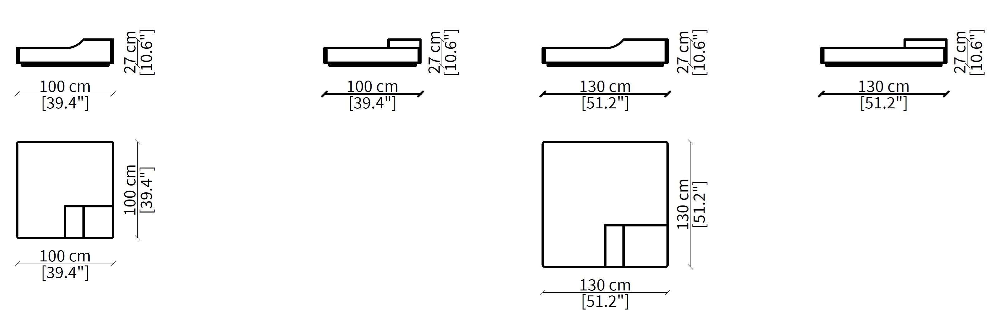 Квадратный журнальный столик из шпона Frigerio ANDOREA ARCH-00017367 - Вид №1
