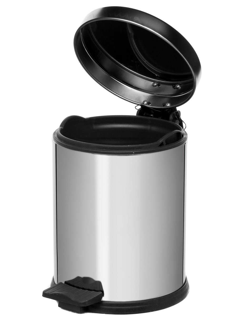 Вёдра с педалью и крышкой Antila Soft Close 3L Chrome NAVAKO 11006 - Вид №1