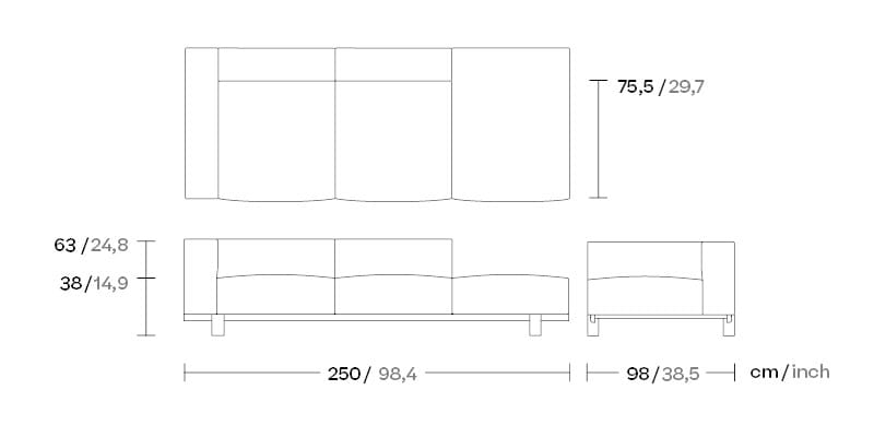 Угловой диван из ткани Kettal Molo ARCH-00109581 - Вид №8