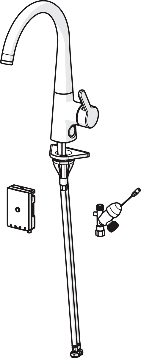 Oras 3035F Смеситель для кухни с клапаном, 3 V 3035F Inspera Хром  - Вид №2