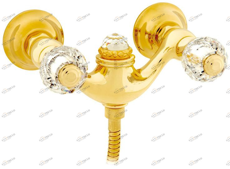 Bronces Mestre Смеситель для душа на 2 отверстия с кристаллами swarovski® Antartica sun-id-1451644