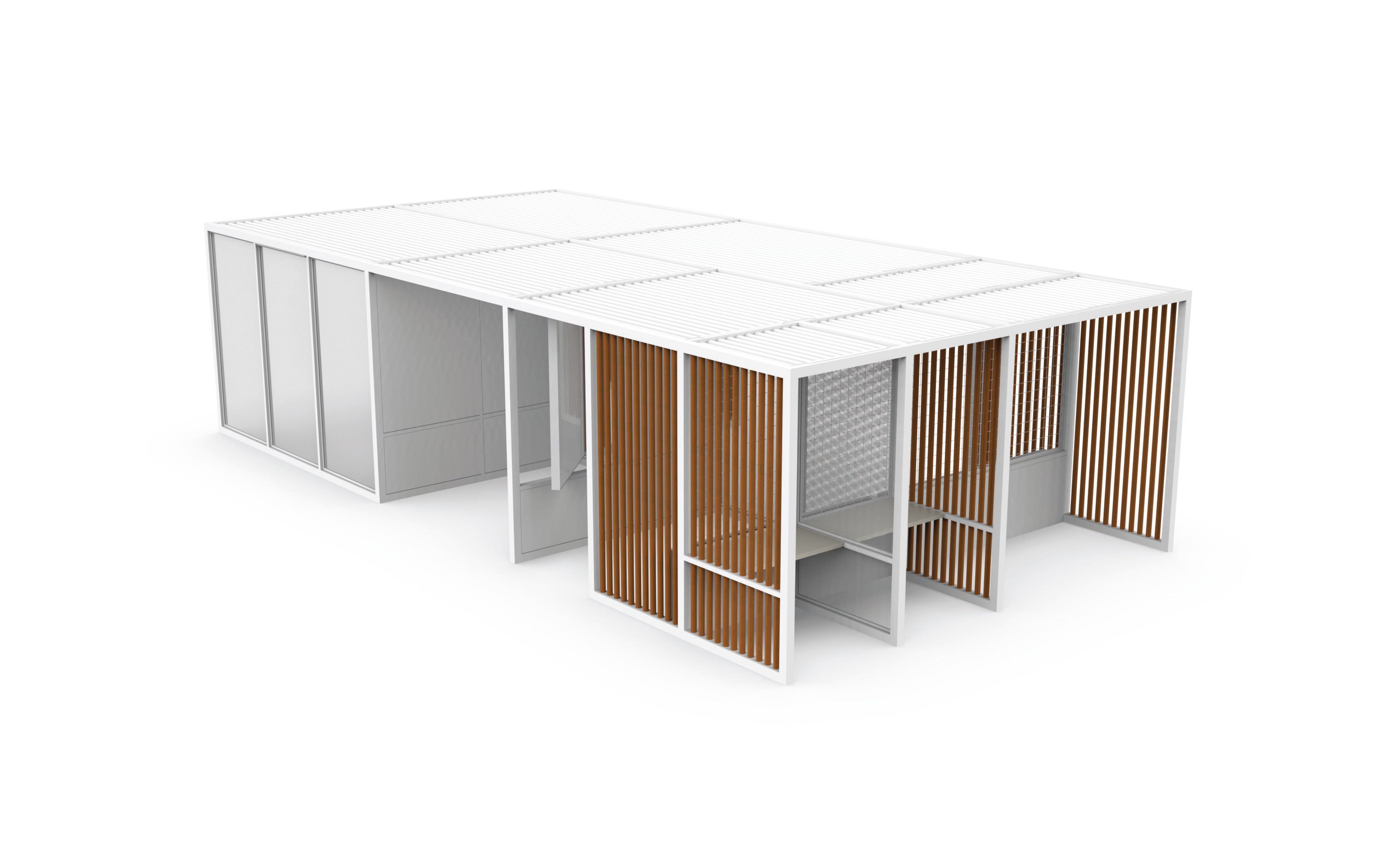 Пергола из алюминия и дерева GANDIABLASCO FLEX ARCH-00069692 - Вид №7