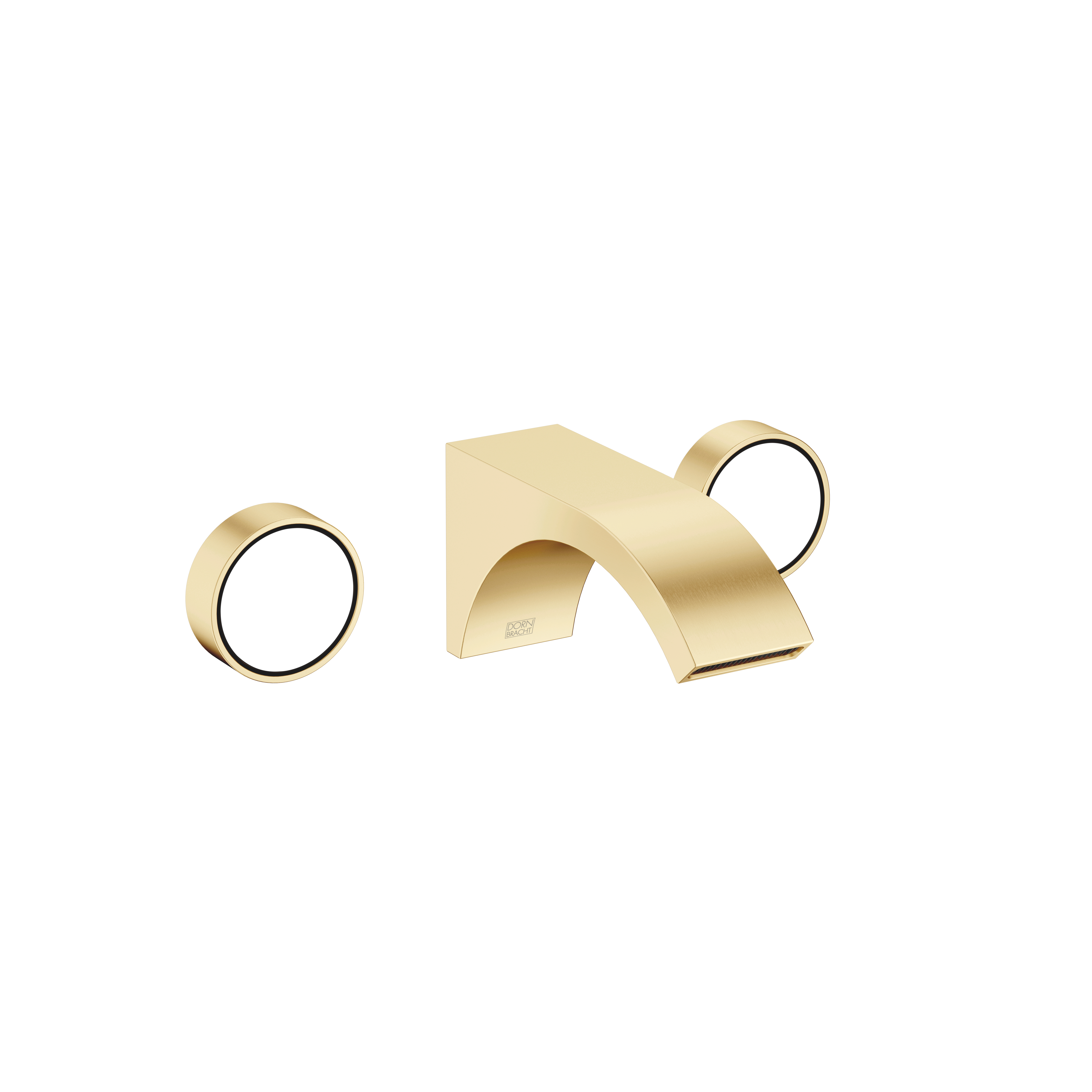 CYO Смеситель для раковины настенный без донного клапана - Матовая дюрабрасс (золото 23 карата) 36707811-28 DornBracht