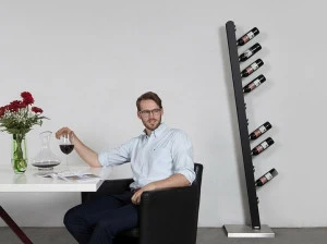 Wissmann raumobjekte Стальной напольный держатель для бутылок  582