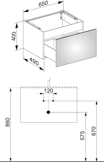 32951290000 Тумба под умывальник KEUCO Plan - Вид №3