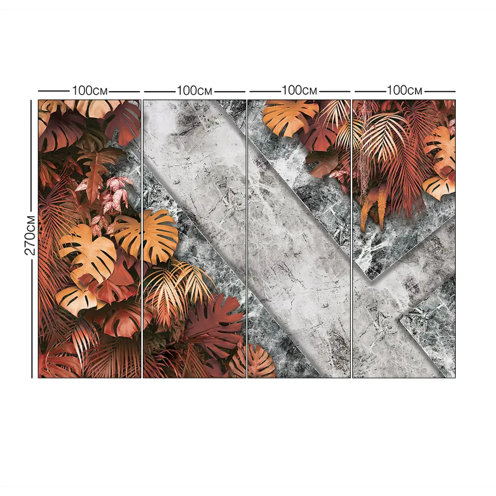 Фотообои Живая стена флизелиновые 400x270 см L13-582 FBRUSH 3D FLIZART STLM-2112930 - Вид №4