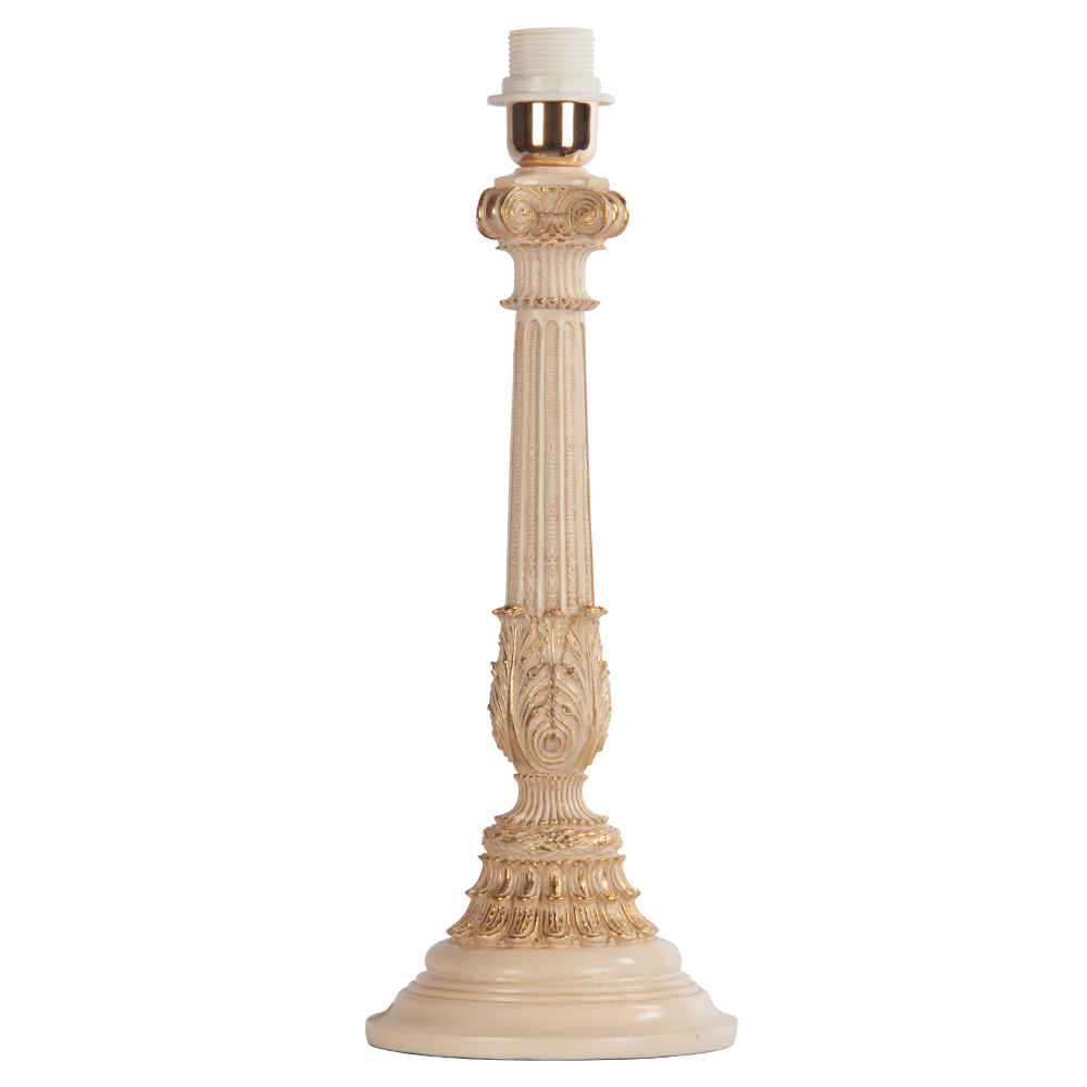 32022,34013 Настольная лампа Колонна Испанская Айвори Персик BOGACHO 4627138210987, 4627138151518 - Вид №1