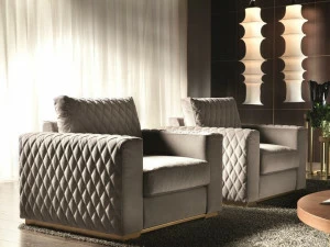 Former In Italia Бархатное кресло с подлокотниками Parioli