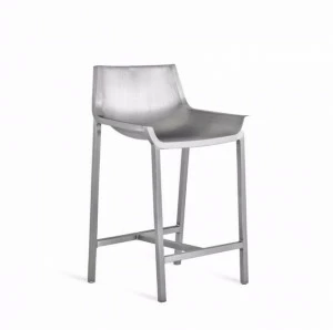 Emeco Табурет садовый алюминиевый со спинкой Sezz