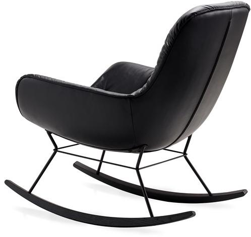 Freifrau Кресло-качалка в коже с подлокотниками Leya sun-id-1479912 - Вид №1