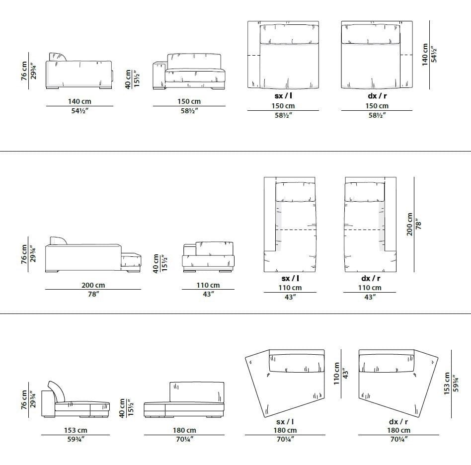 Кожаный диван Baxter BUDAPEST SOFT ARCH-00075536 - Вид №15
