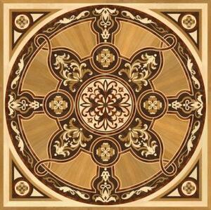 Художественный паркет Da Vinci Розетка 26-044 Дуб Любая на выбор (Гладкая) х1000Радиус мм.