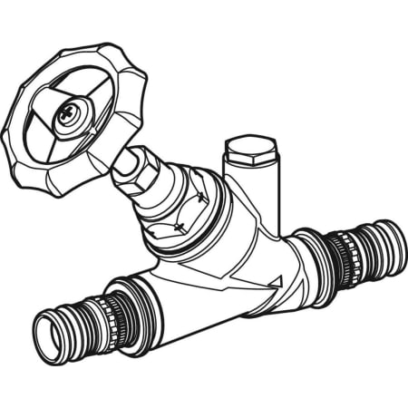 603.032.00.1 Запорный вентиль Geberit Mepla угловой Geberit  - Вид №1