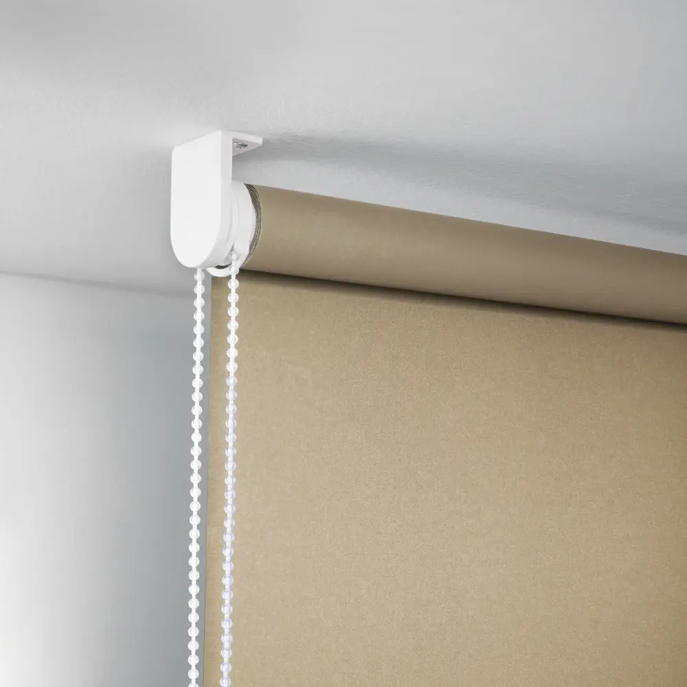 Штора рулонная блэкаут KREAFORTA Karelia 100x160 см бежевая STLM-2163301 - Вид №3