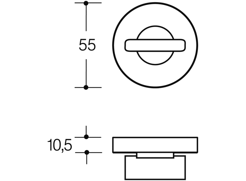 306.23XANRLN туалетная розетка HEWI System 111 | Edelstahl  - Вид №4