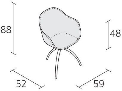 Alias Кожаное кресло с подлокотниками New lady sun-id-1395456 - Вид №3