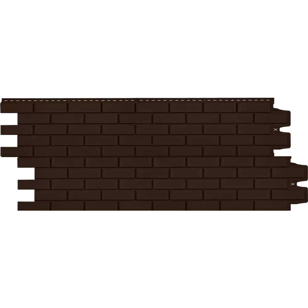 Фасадная панель Grand Line 417x1105 мм кирпич коричневый 0.38 м² STLM-2186429