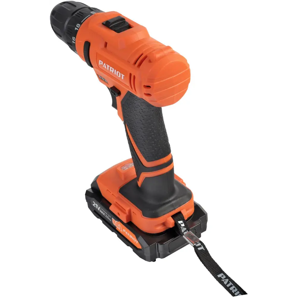 Дрель-шуруповерт аккумуляторная Patriot 189UES, 18 В Li-ion 2x2 Ач STLM-2059668 - Вид №4