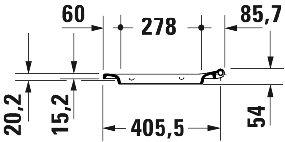 0021210000 Крышка сиденье для унитаза Duravit Viu - Вид №4