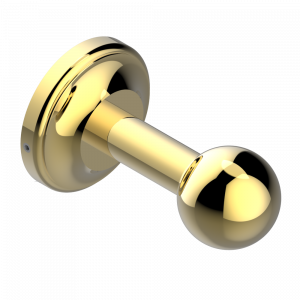 A04-517 Крючок для халатов одинарный Thg-paris Broadway с рукоятками Покрытие PVD золотистый цвет