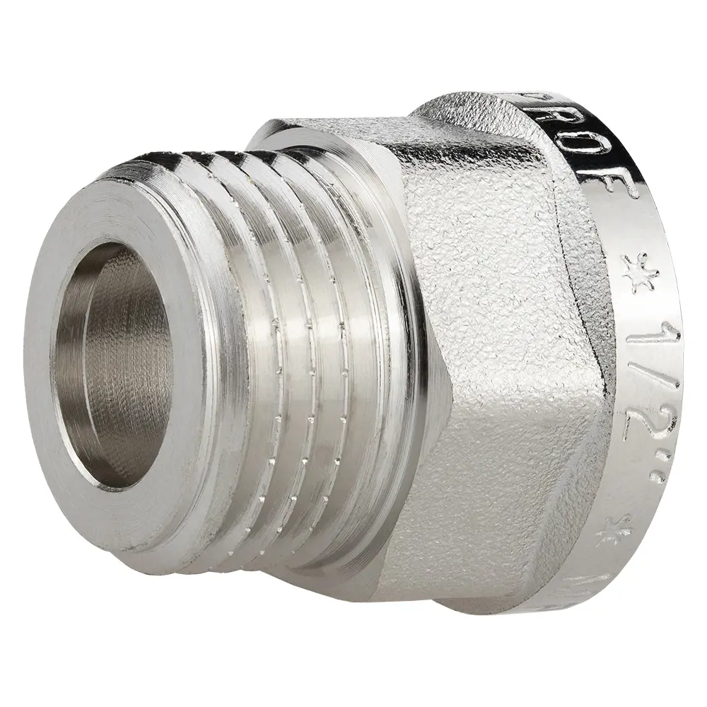 Переходник MPF для гибкой подводки 1/2" латунный никелированный 89409156 STLM-1577002