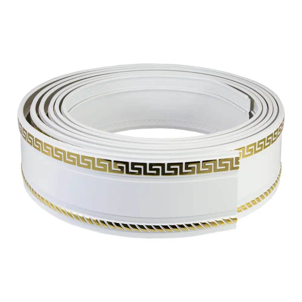 Бленда Тесей пластик 2 м цвет белый/золото Santreyd STLM-2153533