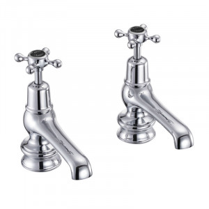 Burlington Кран для бассейна Claremont Regent 5 " Полный оборот с черным акцентом в Chrome CLR2 BLA