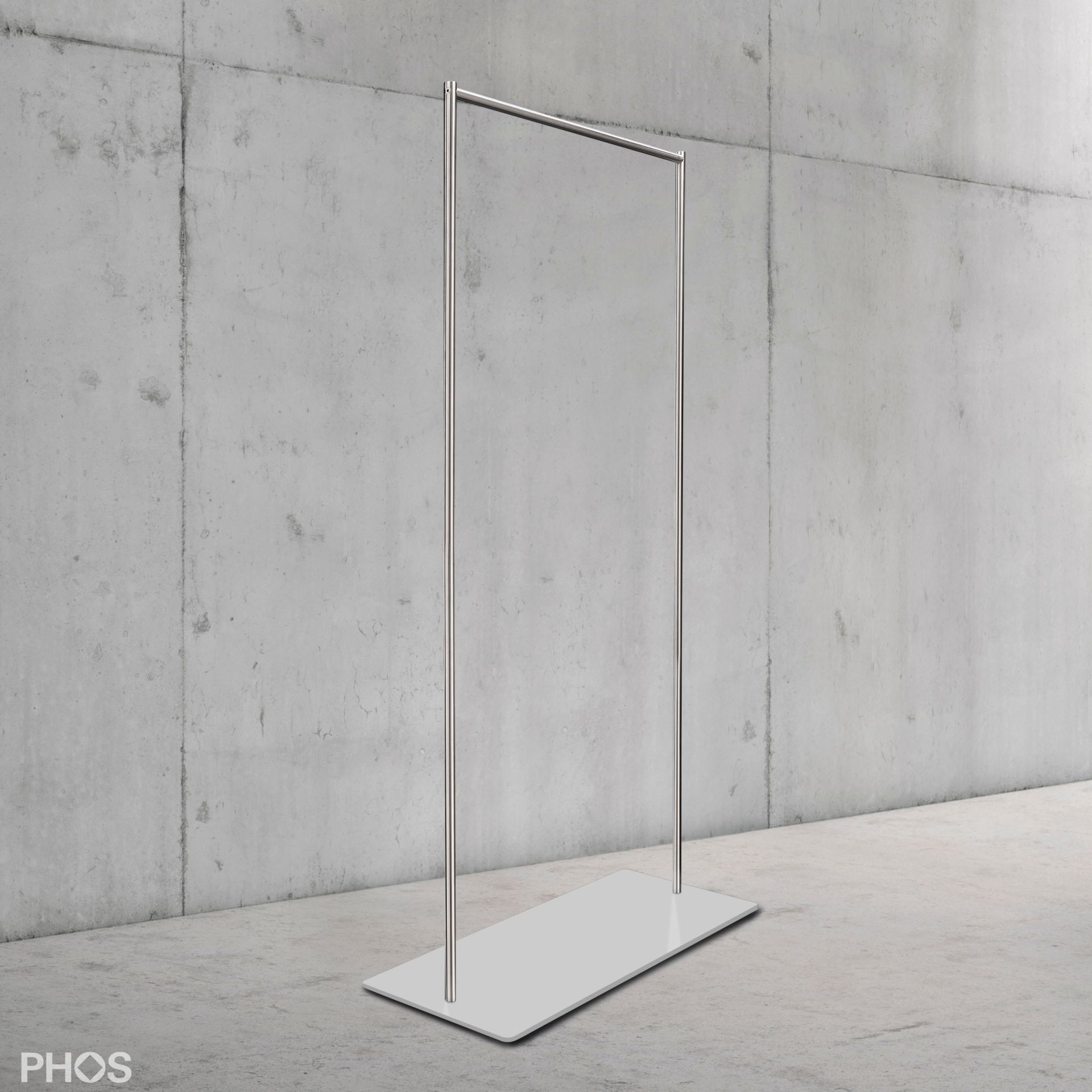 GST2-BPW Платяной шкаф twin pur с гладкой платяной штангой, основание: белое. PHOS  - Вид №1