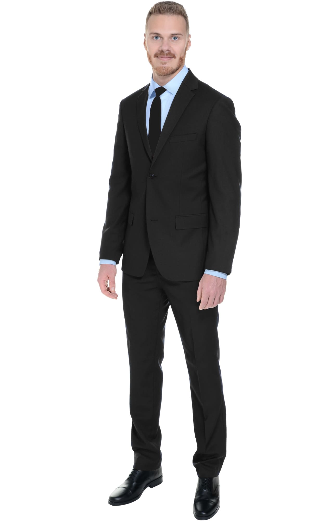 69708 Пиджак мужской slim fit  black El-Risto  Одежда для охранных структур  размер 46/176  - Вид №4