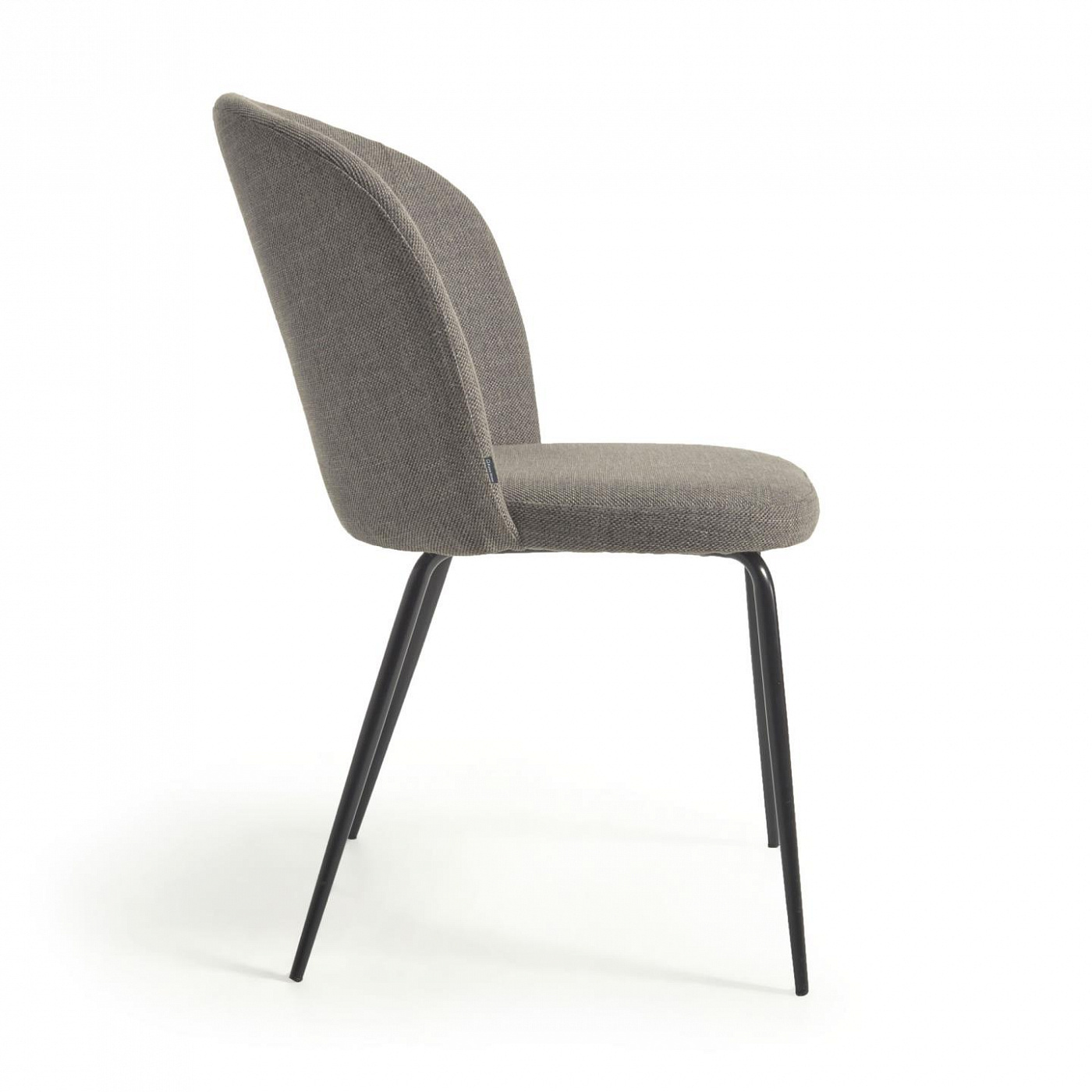 108130 Стул серого цвета с металлом с черной отделкой La Forma Anoha  - Вид №1