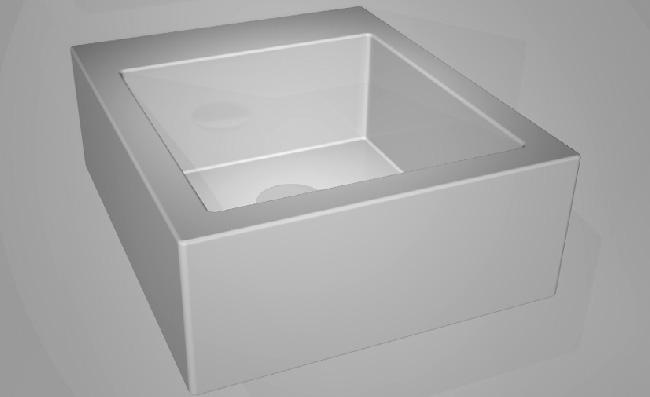 SQULAV3 Подвесная раковина настенная GSG CERAMIC SQUARE - Вид №1