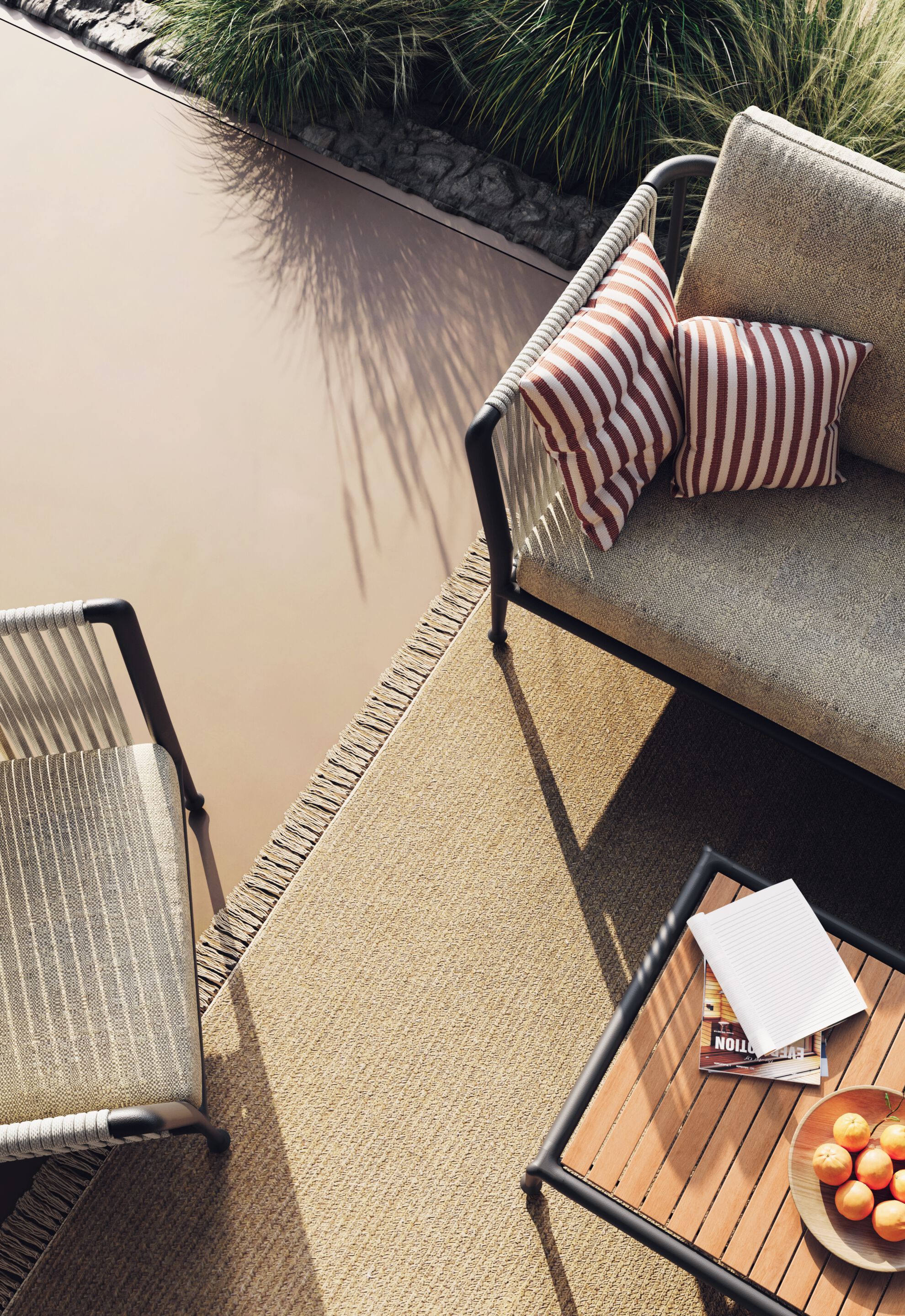 2-местный садовый диван Unopiù Treble ARCH-00066297 - Вид №2