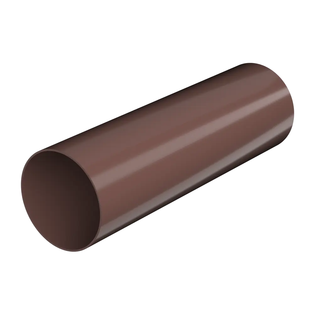 Труба водосточная 82x3000 мм цвет коричневый ТЕХНОНИКОЛЬ STLM-2048197