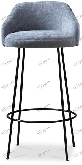 Saba Italia Табурет высокий, обитый тканью, со спинкой Isabelle sun-id-1408893