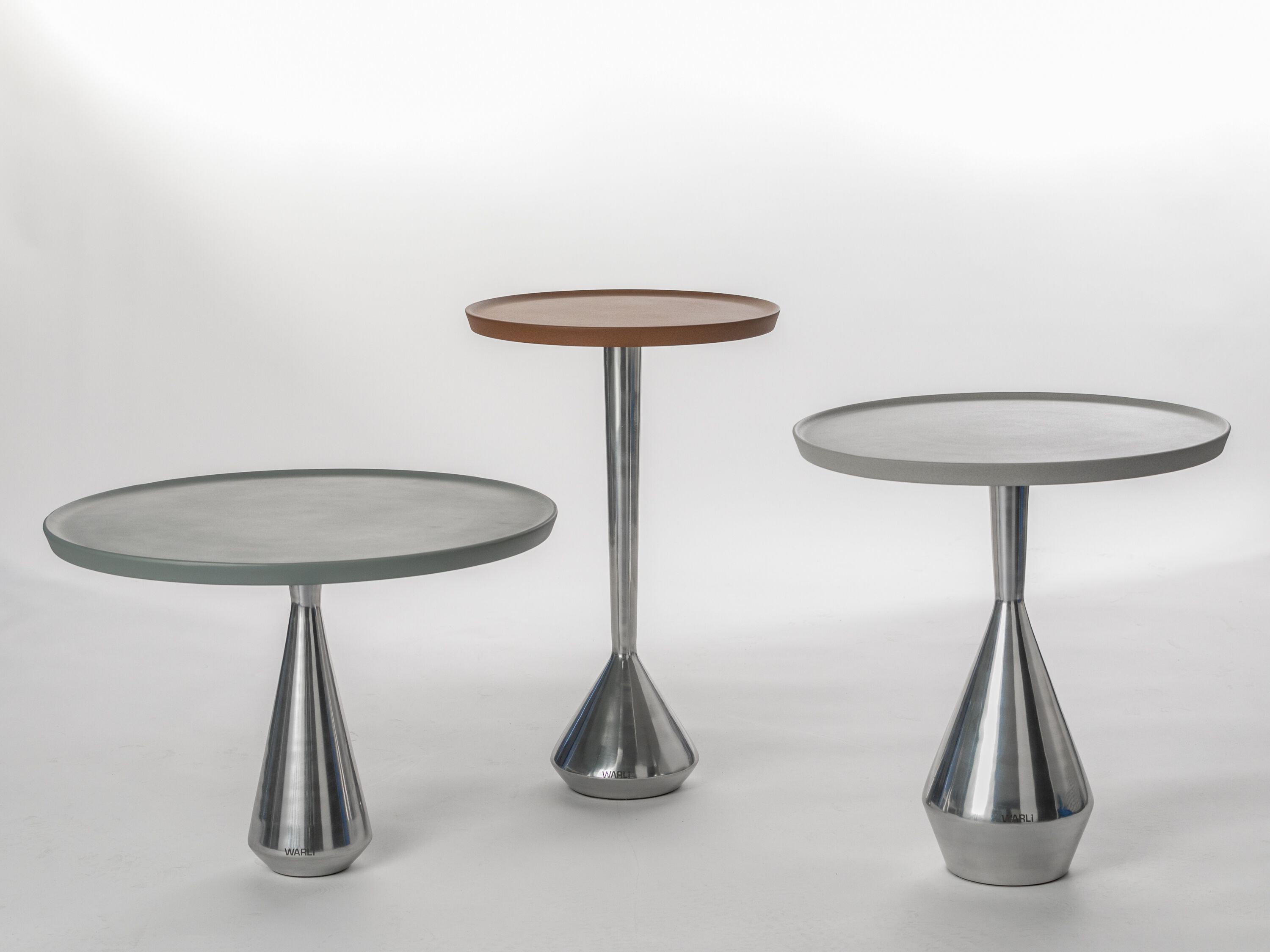 Круглый журнальный столик из переработанного алюминия Warli ISLAS ARCH-00017778 - Вид №9