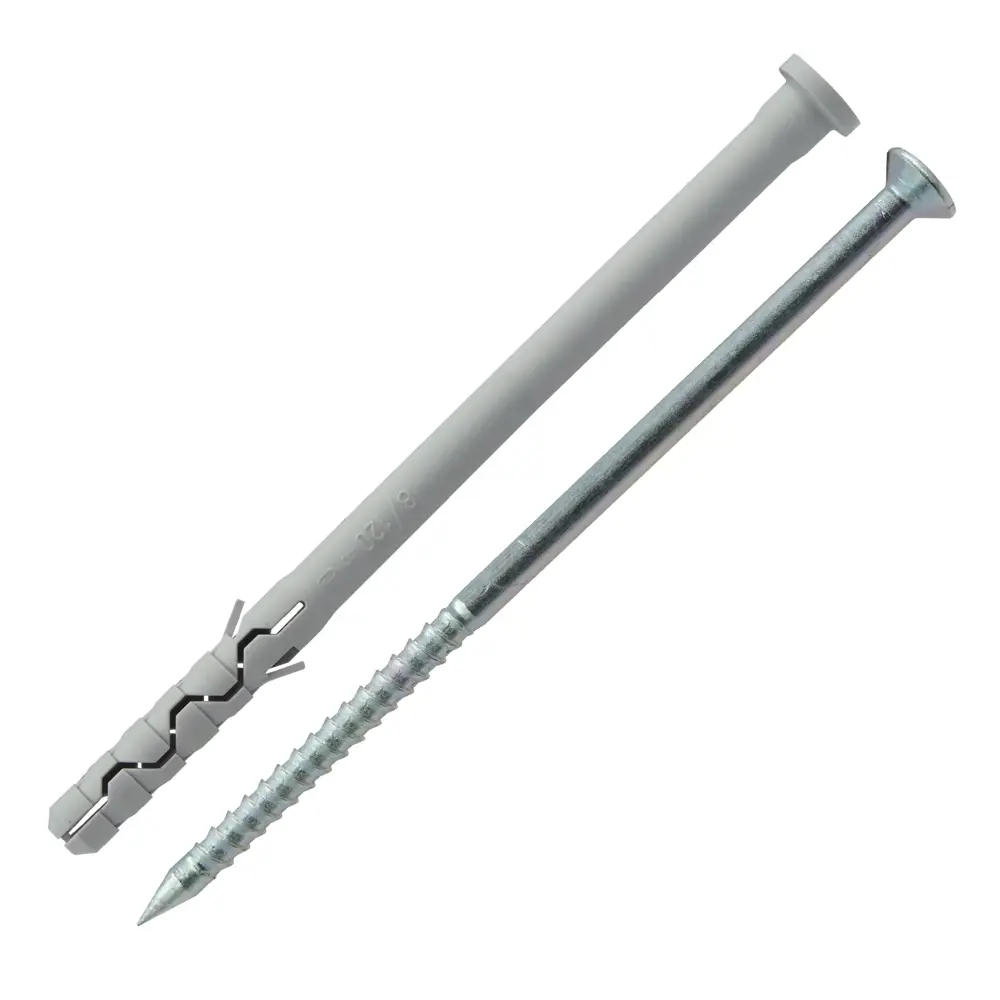 85493226 Дюбель-гвоздь Standers с цилиндрическим бортиком нейлоновый серый 8x120 мм 20 шт. STLM-0063302  - Вид №1