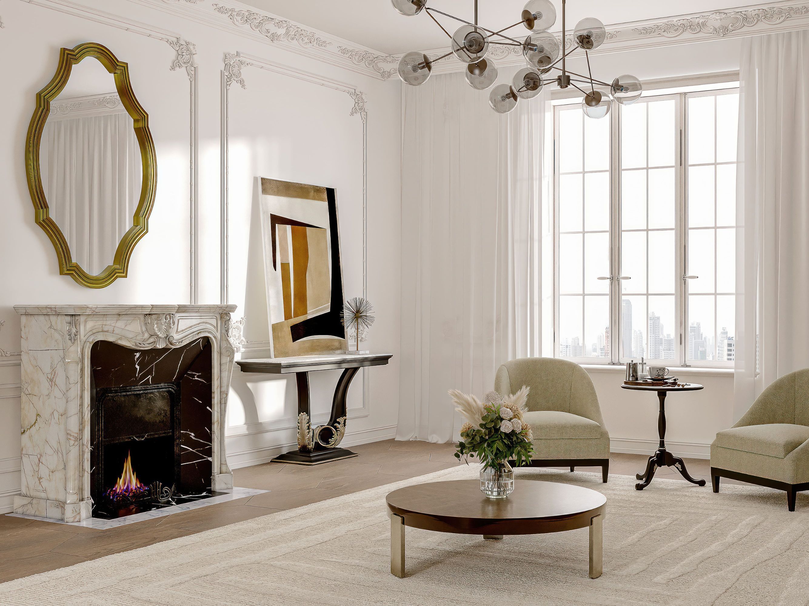 Овальное деревянное настенное зеркало GUERRA VANNI Studio Privè ARCH-00126584 - Вид №2