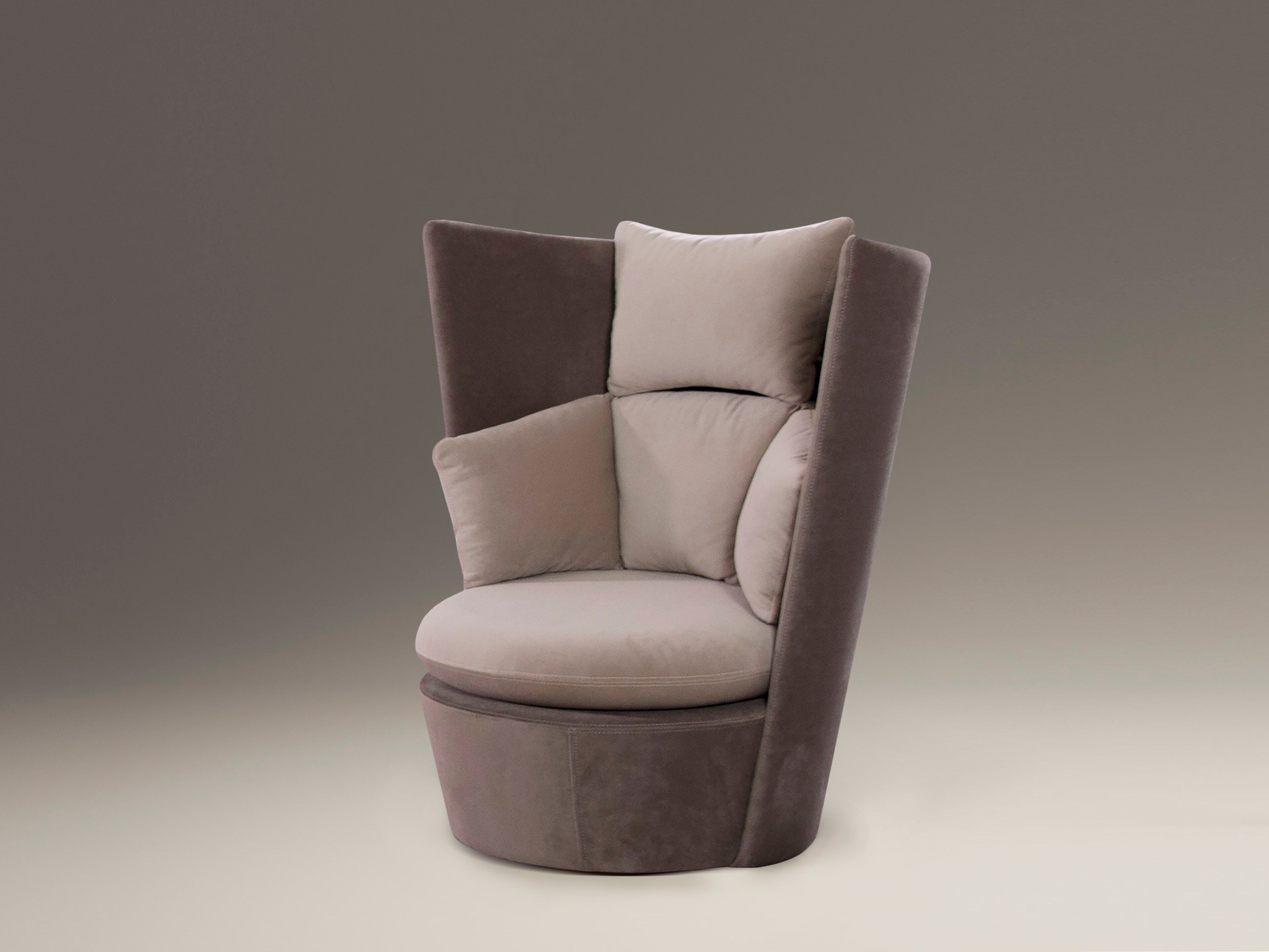 Тканевое кресло с высокой спинкой и подставкой для ног ABLE ZOE ARCH-00122522 - Вид №10