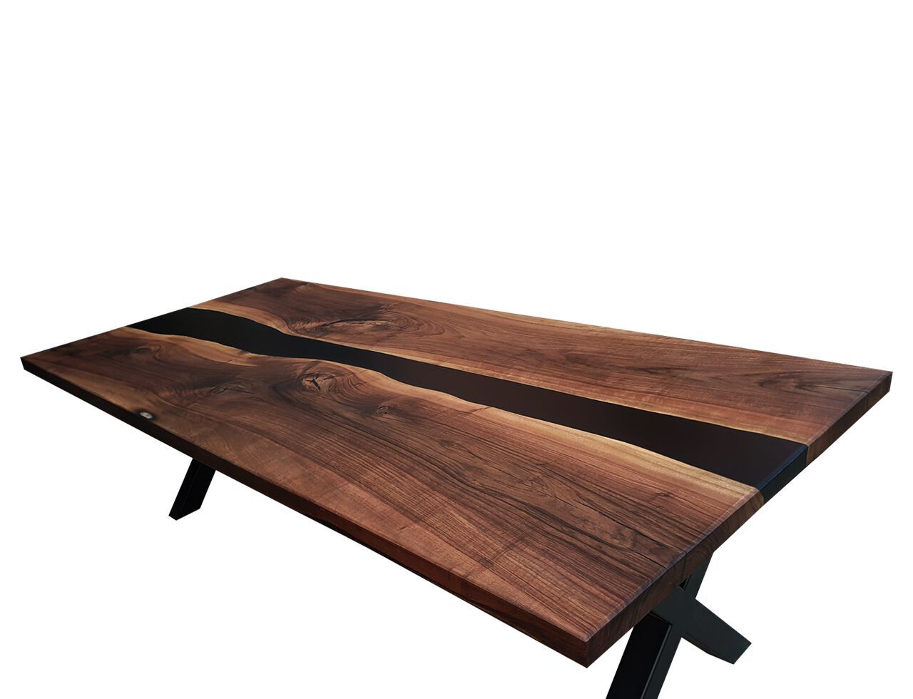 Прямоугольный стол из орехового дерева и смолы Legnor LEG2408764 ARCH-00087204 - Вид №1