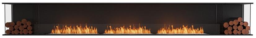 EcoSmart Fire Стальная каминная топка на биоэтаноле с панорамным остеклением Flex bay fireplaces sun-id-1352446 - Вид №2
