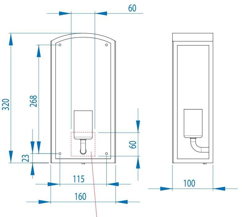 Astro Lighting Бра для наружного освещения из алюминия и стекла  0895  - Вид №3