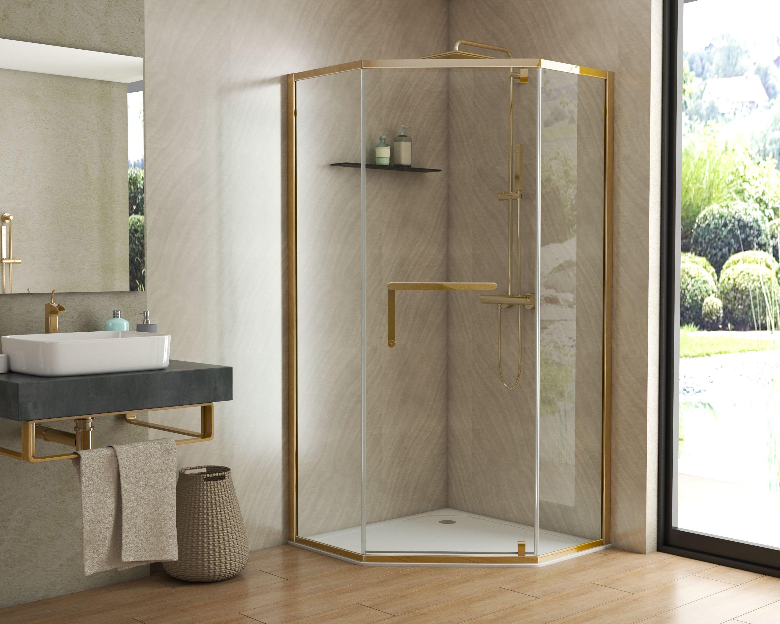 Душевое ограждение GROSSMAN PR-100GD (100x100x200)  - Вид №1