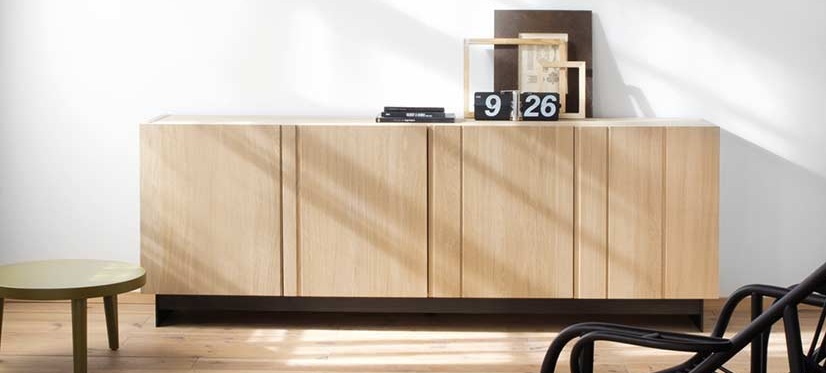 008741 Тумба под ТВ с 3 дверцами Expormim Solid