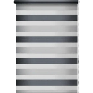 Штора рулонная день-ночь Порто 100x160 см серая 84522676 STLM-2067747