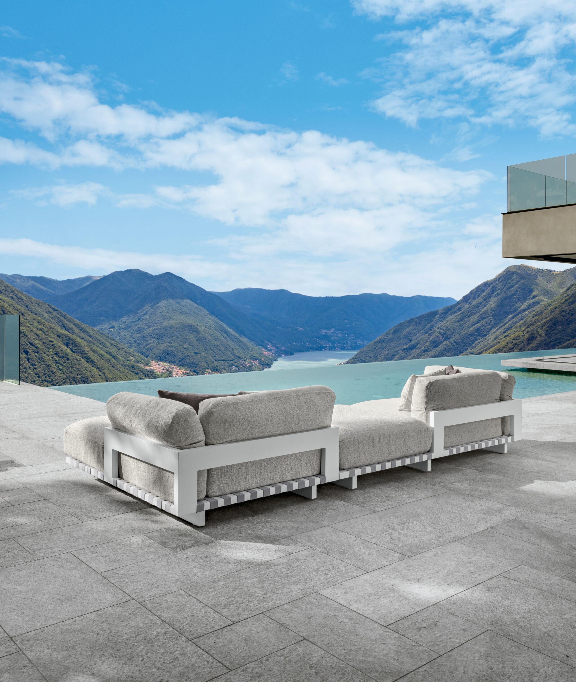 Тканевый модульный садовый диван Talenti Argo-alu ARCH-00087005 - Вид №4