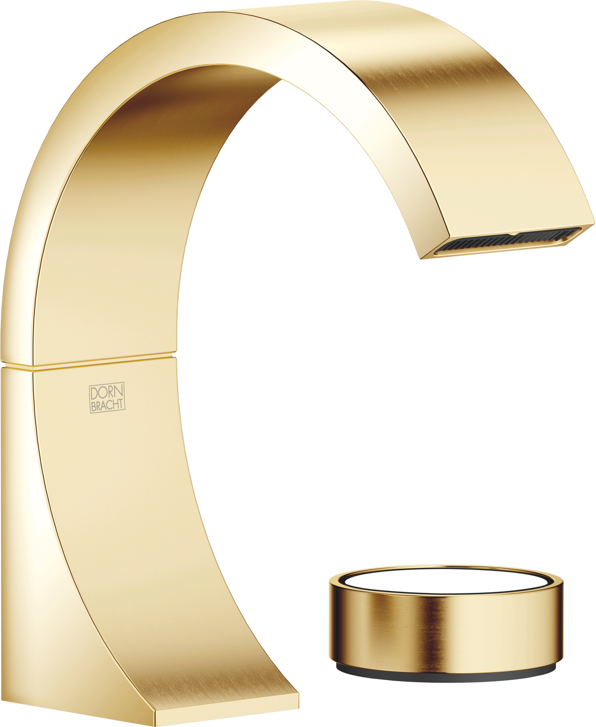 CYO Смеситель для раковины, на два отверстия, без донного клапана - Durabrass / Brushed Durabrass (23-каратное золото)